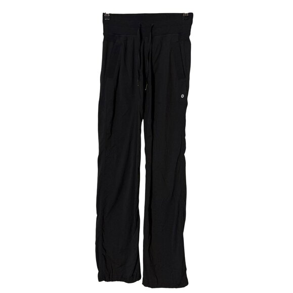 Lululemon Dance Studio Black Mid-Rise Pants WSENOR Size 2 - Picture 1 of 8